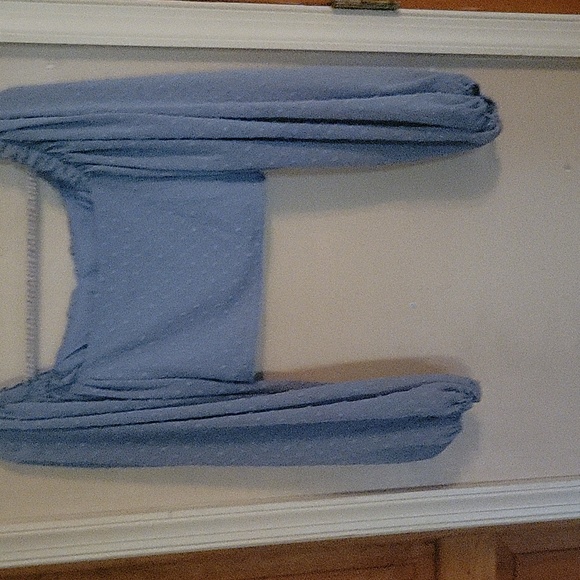 Shein shirt size extra small. Color is gray and is a sheer material. - Picture 3 of 6